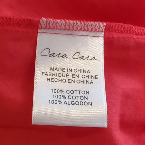 NWT Cara Cara Hart Dress Hibiscus Eyelet Cotton Puff Sleeve Mini NWT Size 2 - Picture 9 of 10